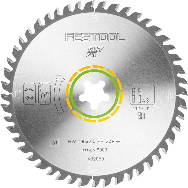 KREISSÄGEBLATT  HW 190X2,4 FF W48