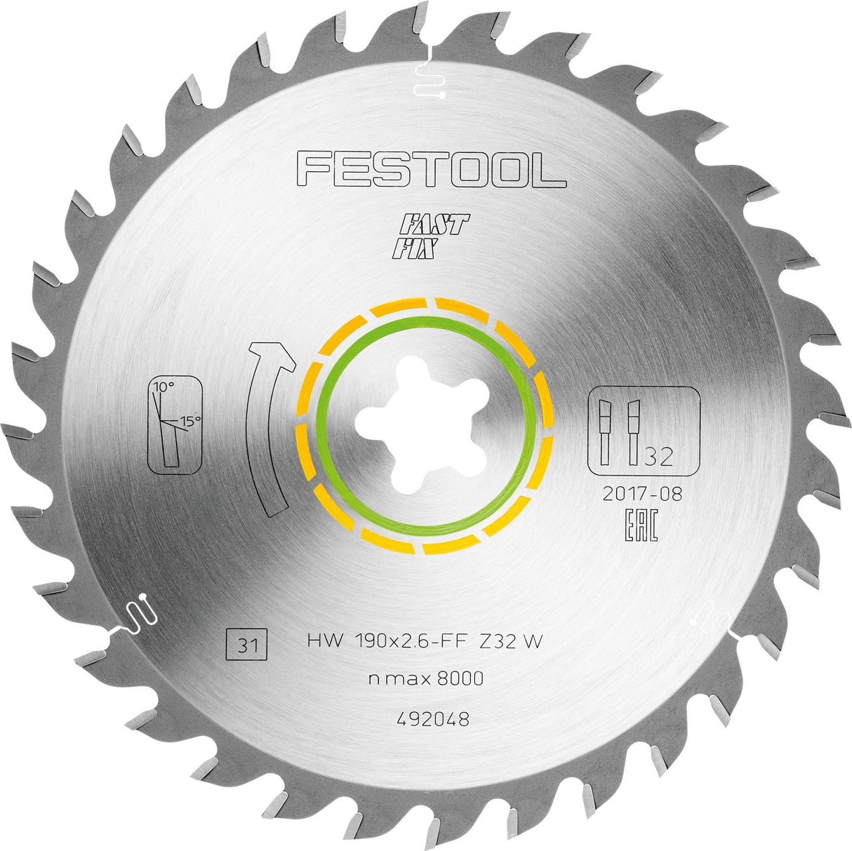 KREISSÄGEBLATT  HW 190X2,6 FF W32
