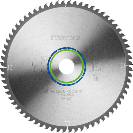 KREISSÄGEBLATT  HW 260X2,4X30 TF68