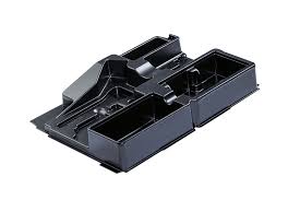 Systainer3 M 187 Tiefzieheinlage 2 Fächer, inkl. Schaumstoffeinlage, RAL 7035 lichtgrau