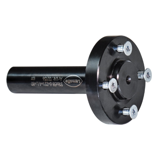 Fräsdorn CNC für Lamello 4 mm Nutfräser, Ø22 mm, Schaft Ø16x36 mm, L 80 mm, NL 4xM4xØ36 mm